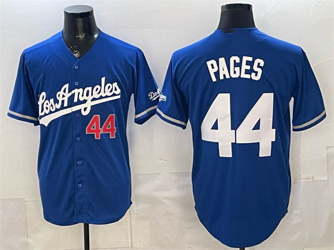 Los Angeles Dodgers #44 Andy Pages Royal HeidiMiller Alternate Stadium Stitched Jersey