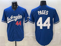 Los Angeles Dodgers #44 Andy Pages Royal HeidiMiller Alternate Stadium Stitched Jersey