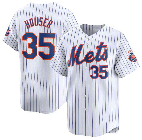 New York Mets #35 Adrian Houser White HeidiMiller 2024 Home Limited Stitched Jersey