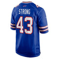 B.Bills #43 Dorian Strong Royal HeidiMiller Team Game Jersey
