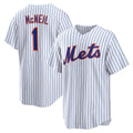 New York Mets #1 Jeff McNeil White HeidiMiller Home Replica Player Jersey