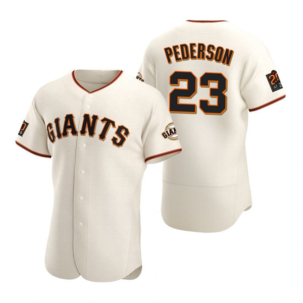 San Francisco Giants #23 Joc Pederson Cream HeidiMiller Flex Base Stitched Jersey