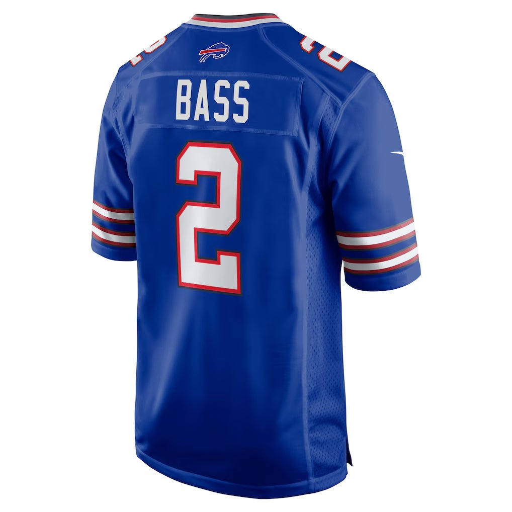 B.Bills #2 Tyler Bass Royal HeidiMiller Game Player Jersey