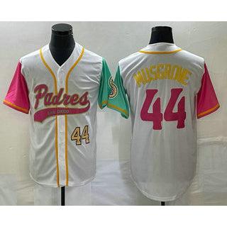 San Diego Padres #44 Joe Musgrove Number White HeidiMiller NEW 2023 City Connect Cool Base Stitched Jersey
