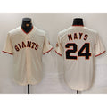San Francisco Giants #24 Willie Mays Cream HeidiMiller 2024 Home Limited Stitched Jersey