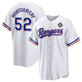 Texas Rangers #52 Jordan Montgomery White HeidiMiller 2023 World Series Stitched Jersey