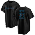 Miami Marlins #23 Max Meyer Black HeidiMiller Cool Base Stitched Jersey
