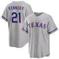 Texas Rangers #21 Ian Kennedy Gray HeidiMiller Cool Base Stitched Jersey