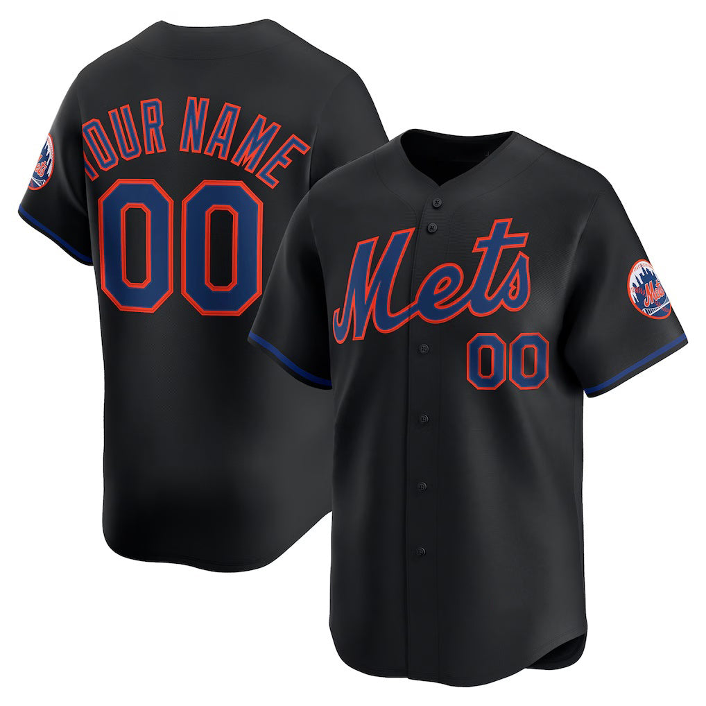 Custom New York Mets Black HeidiMiller Alternate Limited Jersey