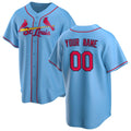 Custom St. Louis Cardinals Light Blue HeidiMiller Alternate Replica Jersey