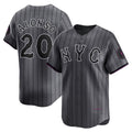 New York Mets #20 Pete Alonso Graphite HeidiMiller 2024 City Connect Limited Player Jersey