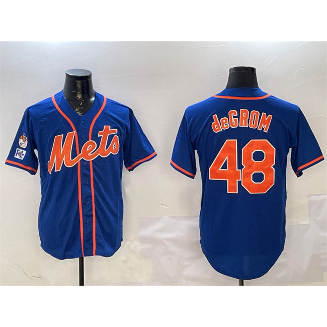 New York Mets #48 Jacob DeGrom Royal HeidiMiller 2025 Spring Training Cool Base Stitched Jersey