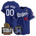 Custom Los Angeles Dodgers ACTIVE PLAYER Royal HeidiMiller 2024 World Series With Fernando Memorial Patch Limited Stitched Jersey