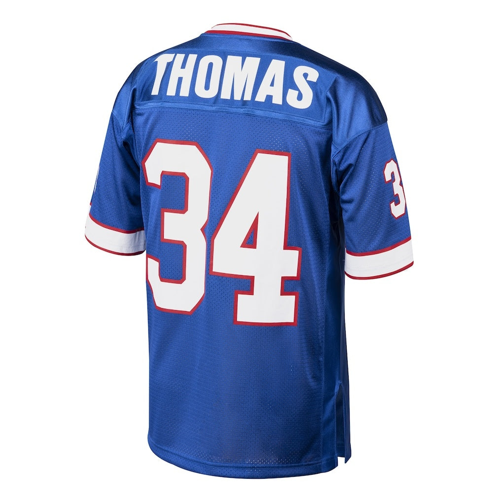 B.Bills #34 Thurman Thomas Mitchell & Ness Royal HeidiMiller Authentic Throwback Retired Player Jersey