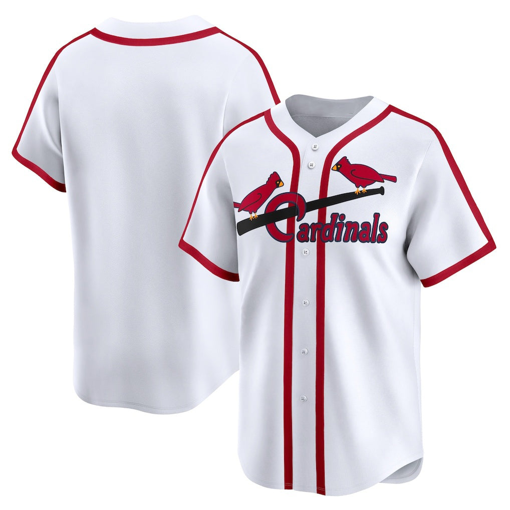 St. Louis Cardinals White HeidiMiller Cooperstown Collection Limited Jersey