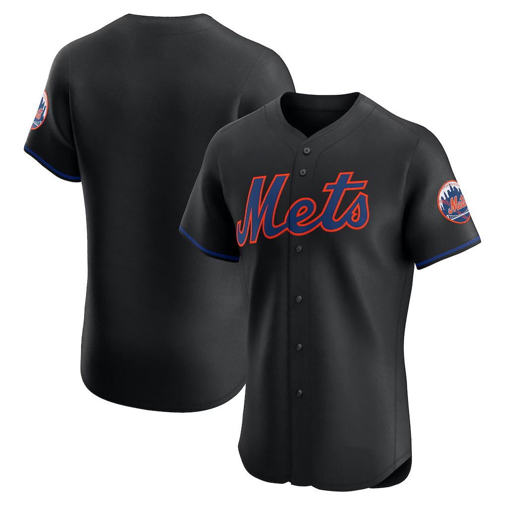 New York Mets Black HeidiMiller Alternate Elite Jersey