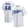 Los Angeles Dodgers #44 Andy Pages White HeidiMiller Home Replica Jersey