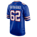 B.Bills #62 Sedrick Van Pran-Granger Royal HeidiMiller Game Jersey