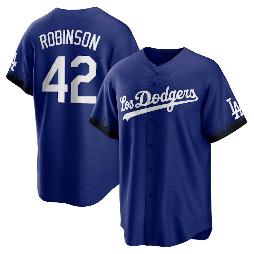 Los Angeles Dodgers #42 Jackie Robinson Royal HeidiMiller City Connect Replica Player Jersey