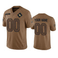 Custom A.Cardinals Active Player 2023 Brown HeidiMiller Salute To Service Limited Stitched Jersey