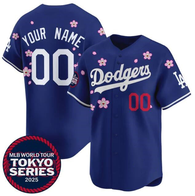 Custom Los Angeles Dodgers Active Player Royal HeidiMiller 2025 Tokyo Series Limited Stitched Jersey