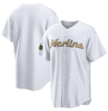 Miami Marlins Blank White HeidiMiller 2022 All-Star Cool Base Stitched Jersey