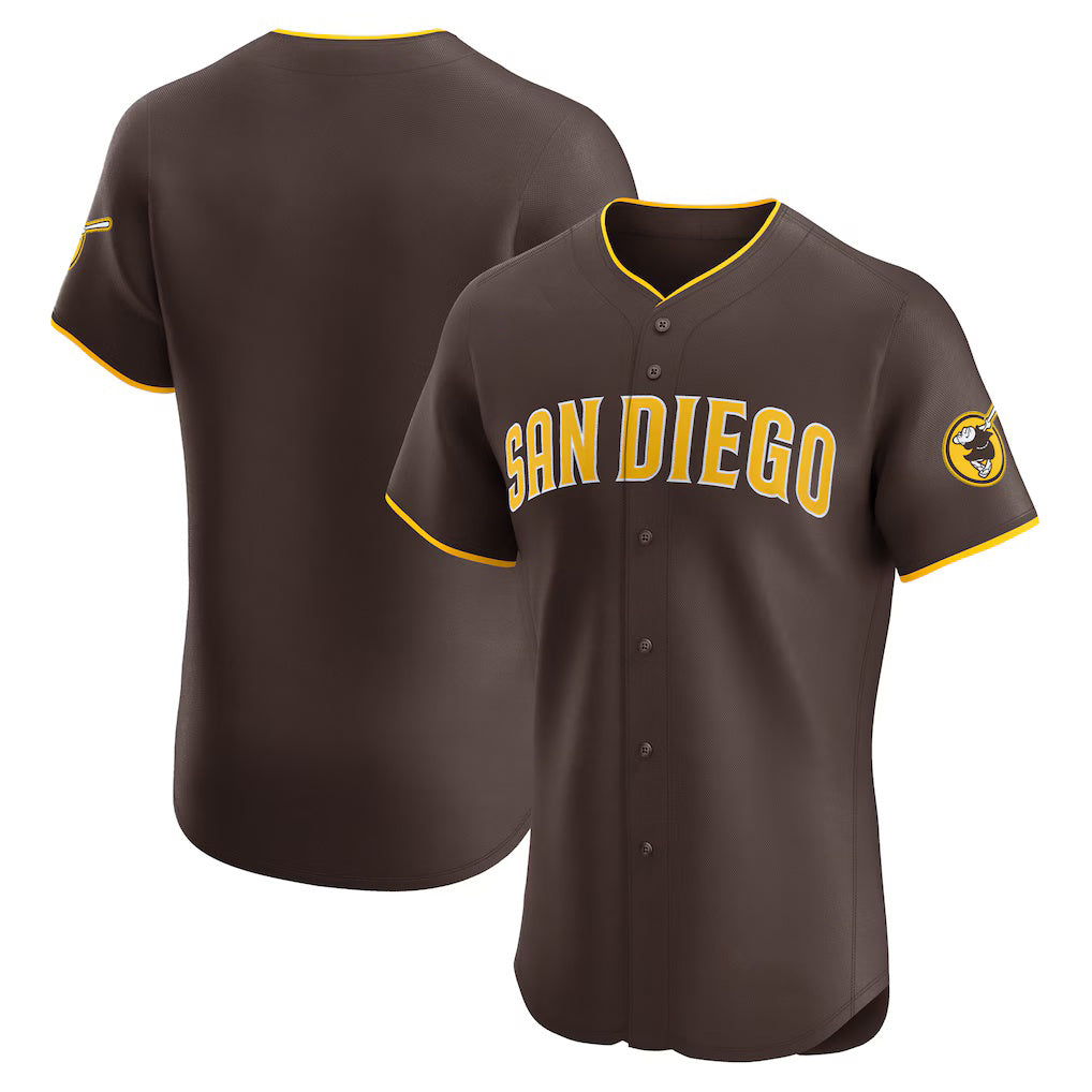 San Diego Padres Brown HeidiMiller Road Vapor Premier Elite Patch Jersey