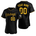 Custom Pittsburgh Pirates Black HeidiMiller Stitched Flex Base Jersey