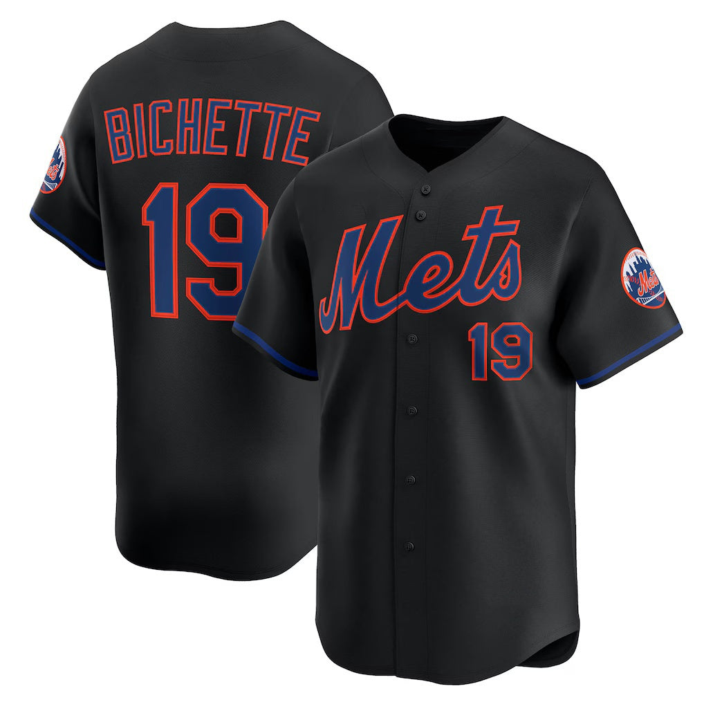 New York Mets #19 Bo Bichette Black HeidiMiller Alternate Limited Jersey