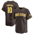 San Diego Padres #10 Jurickson Profar Brown HeidiMiller 2024 Away Limited Stitched Jersey