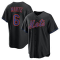 New York Mets #6 Starling Marte Black HeidiMiller Alternate Replica Jersey