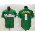 Philadelphia Phillies #8 Nick Castellanos Green HeidiMiller 2024 City Connect Stitched Jersey