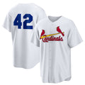 St. Louis Cardinals #42 Jackie Robinson White HeidiMiller Home 2025 Day Replica Jersey