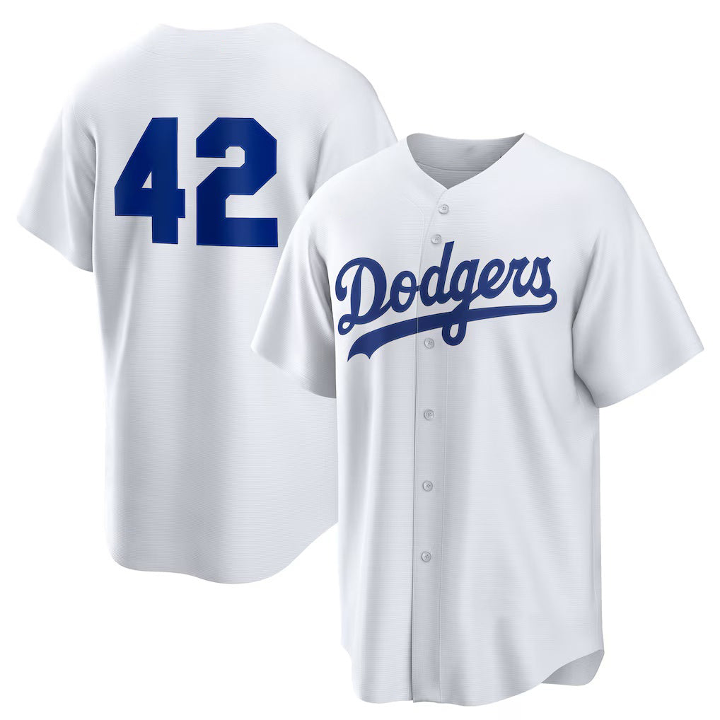 Los Angeles Dodgers #42 White HeidiMiller Home 2025 Jackie Robinson Day Replica Jersey