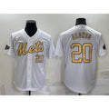 New York Mets #20 Pete Alonso Number White HeidiMiller 2022 All Star Stitched Cool Base Jersey