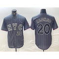 New York Mets #20 Pete Alonso Number Grey HeidiMiller 2024 City Connect Cool Base Stitched Jersey 2