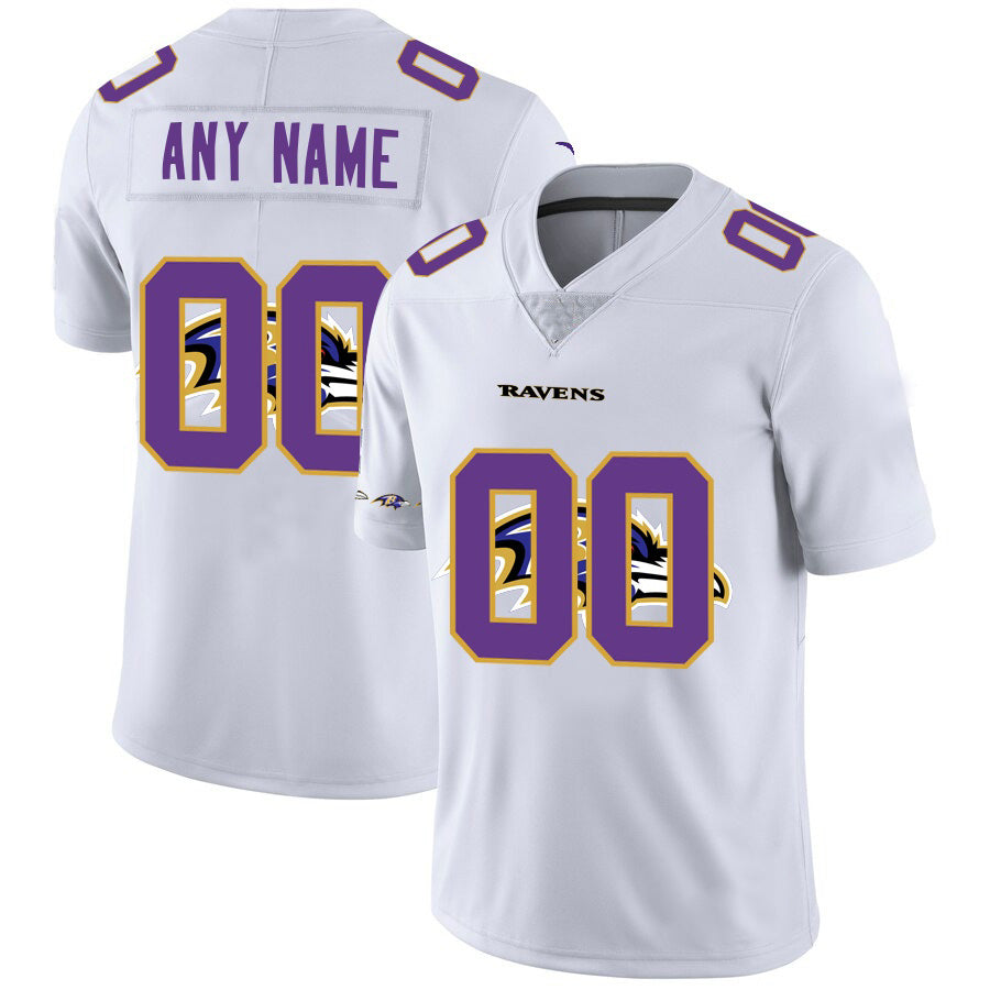 Custom B.Ravens White HeidiMiller Team Big Logo Vapor Untouchable Limited Jersey