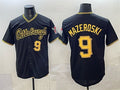 Pittsburgh Pirates #9 Bill Mazeroski Black HeidiMiller Limited Stitched Jersey