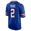 B.Bills #2 D.J. Moore Royal HeidiMiller Game Jersey