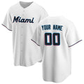 Custom Miami Marlins White HeidiMiller Home Replica Jersey