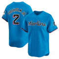 Miami Marlins #2 Jazz Chisholm Jr. Blue HeidiMiller Limited Stitched Jersey