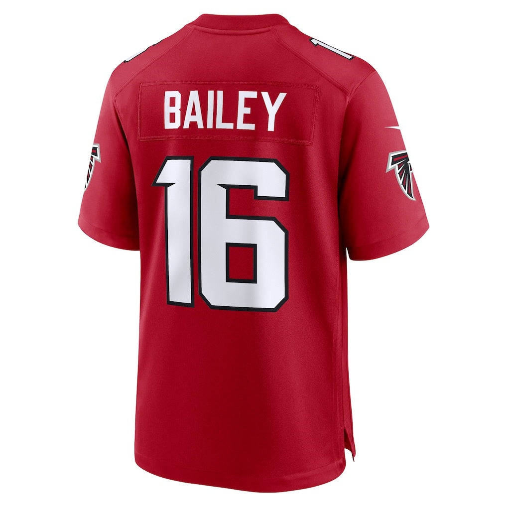 A.Falcons #16 Jake Bailey Red HeidiMiller Team Game Jersey