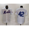 New York Mets #42 Jackie Robinson White HeidiMiller Cool Base Stitched Jersey