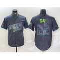 Tampa Bay Rays #22 Jose Siri Charcoal HeidiMiller 2024 City Connect Limited Stitched Jersey