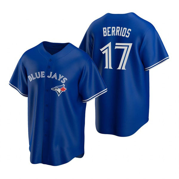 Toronto Blue Jays #17 Jose Berrios Royal HeidiMiller Alternate Cool Base Jersey