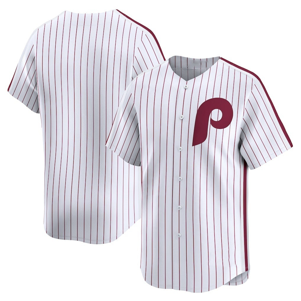 Philadelphia Phillies White HeidiMiller Throwback Cooperstown Collection Limited Jersey