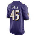 B.Ravens #45 Mike Green Purple HeidiMiller Team Game Jersey