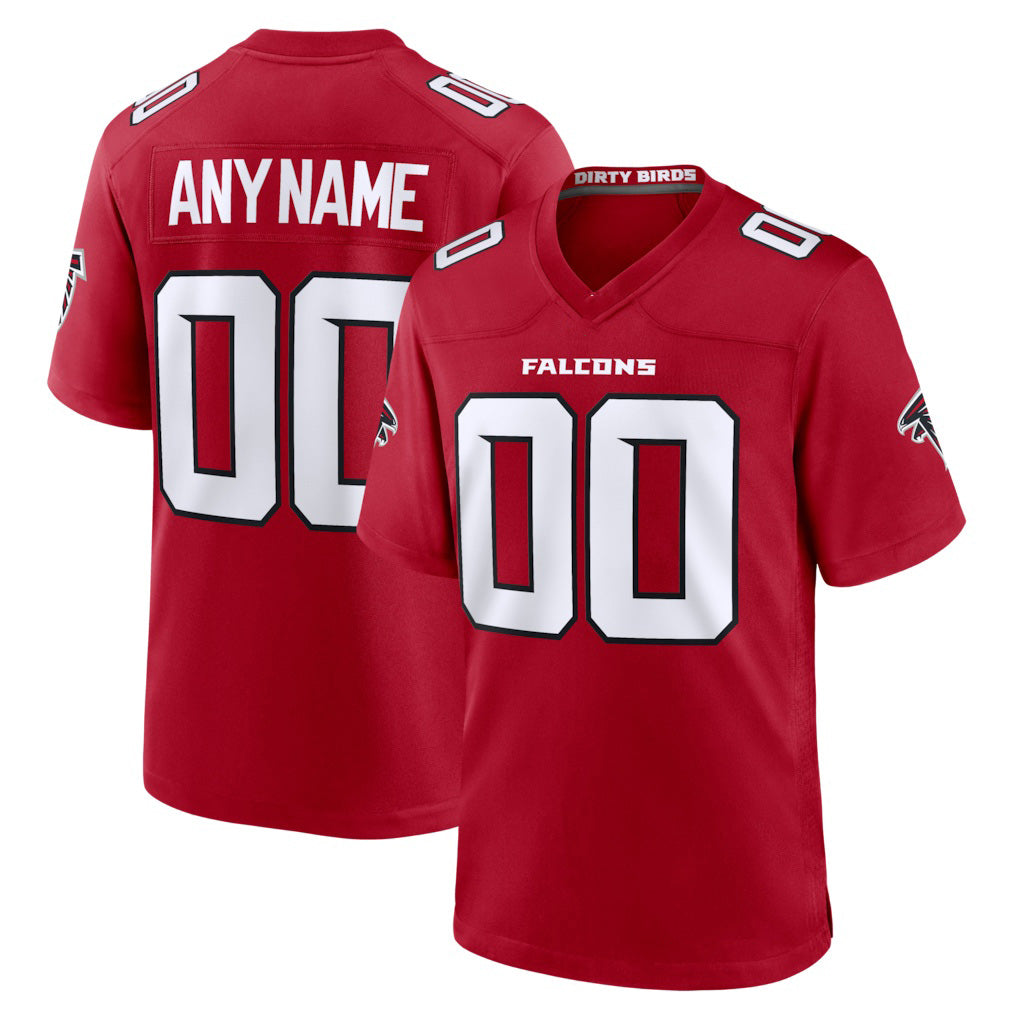 Custom A.Falcons Red HeidiMiller Game Jersey