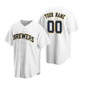 Custom Milwaukee Brewers White HeidiMiller Stitched Cool Base Jersey