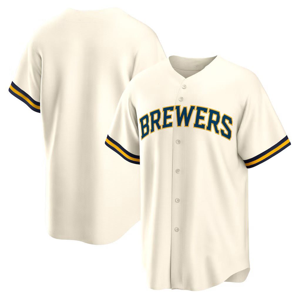 Milwaukee Brewers Cream HeidiMiller Home Replica Team Jersey